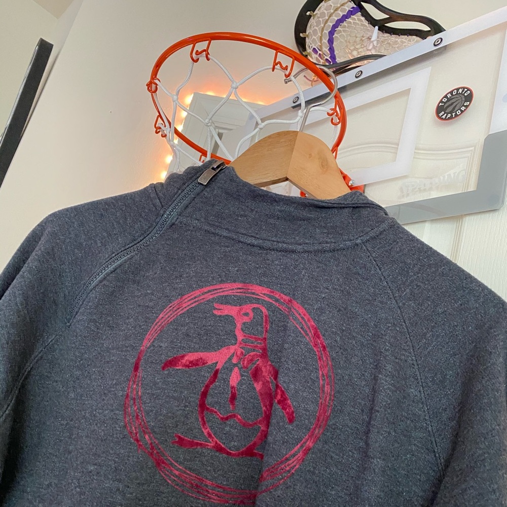 Original Penguin by Munsingwear Gray/Maroon Hoodie